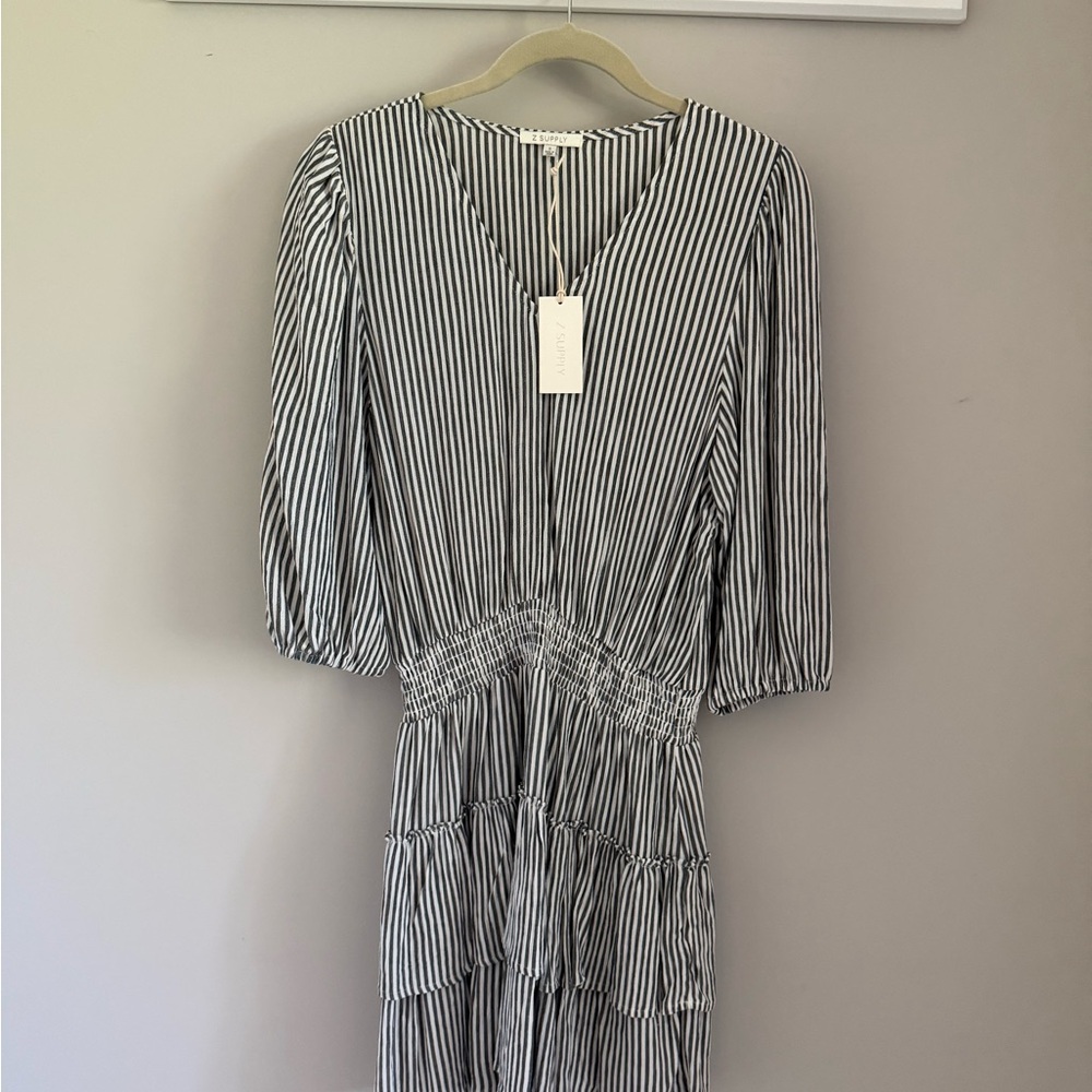 Z Supply Monochrome Striped Dress